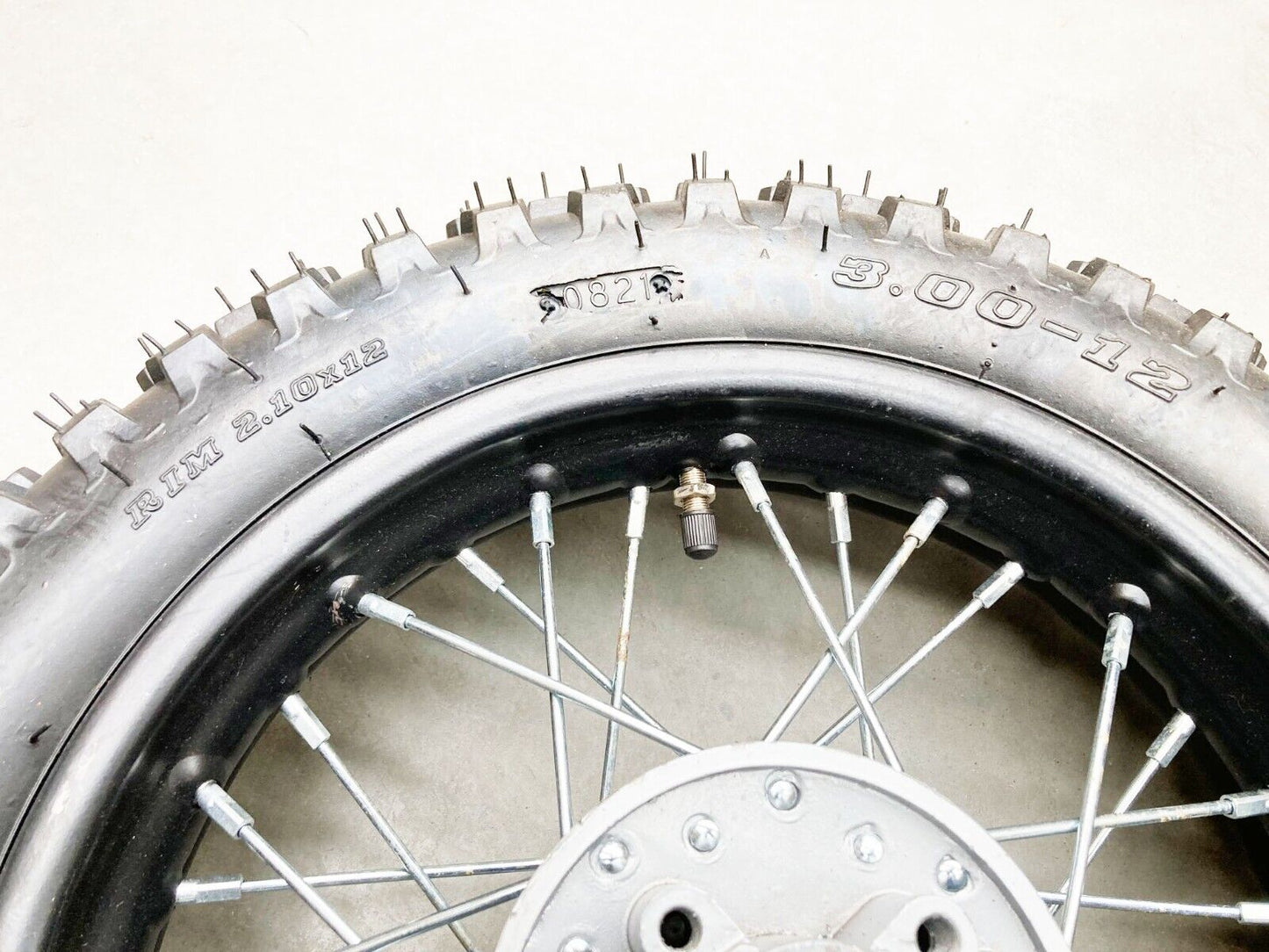 80/100-12" Rear Wheel Tyre Rim 3.00-12 For Dirt Bike 110cc 125cc 140cc Thumpstar