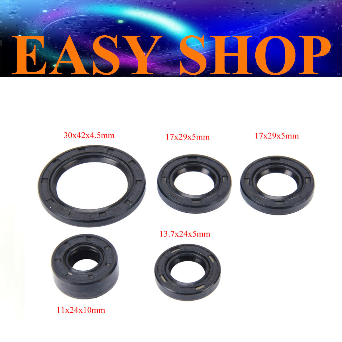 Rubber Crankshaft Case Kick Start Oil Seal CD110 110cc 125cc Thumpstar NST Baja