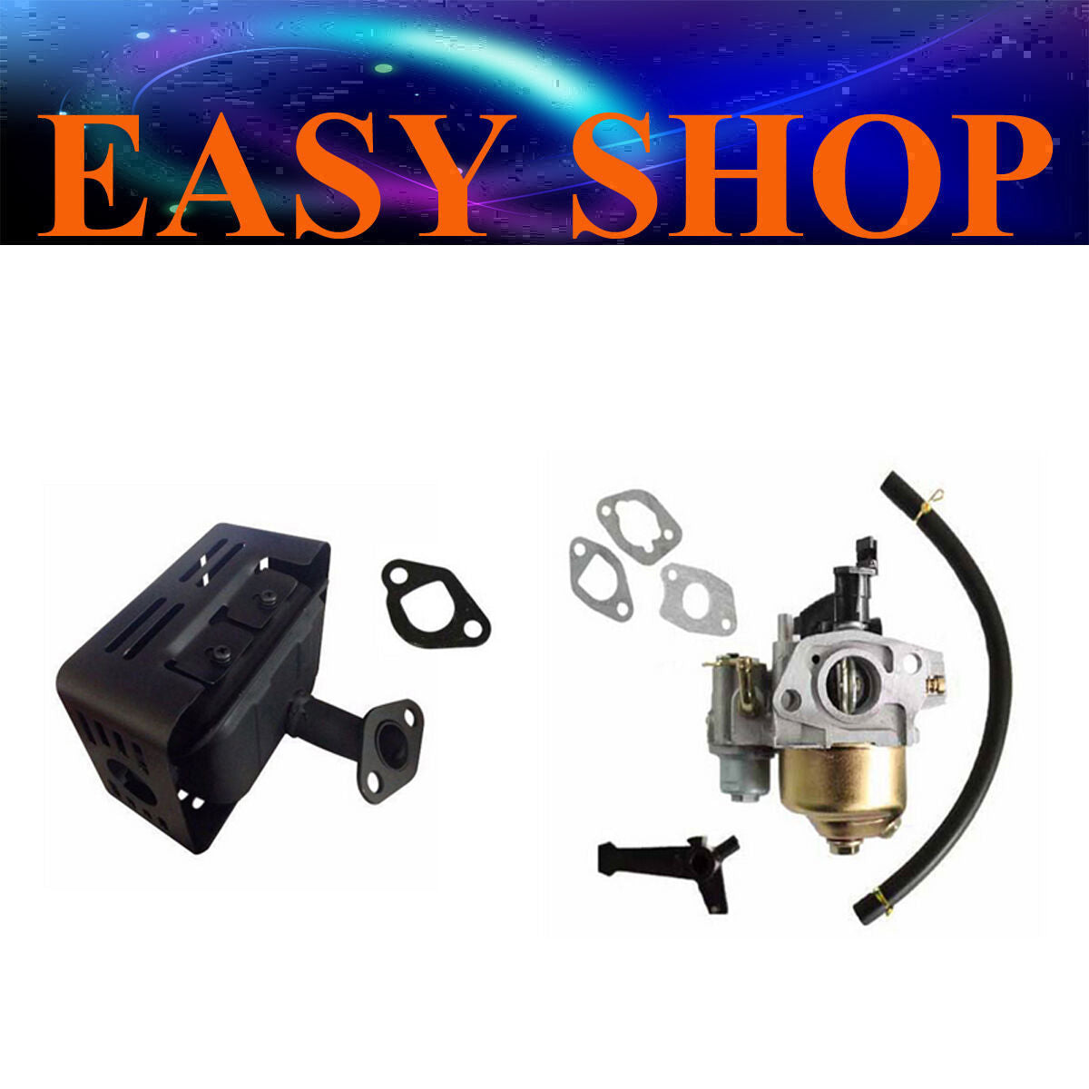 Exhaust Muffler Carby Carb For HONDA GX120 GX140 GX160 GX200 4.5HP 5.5HP + Carby