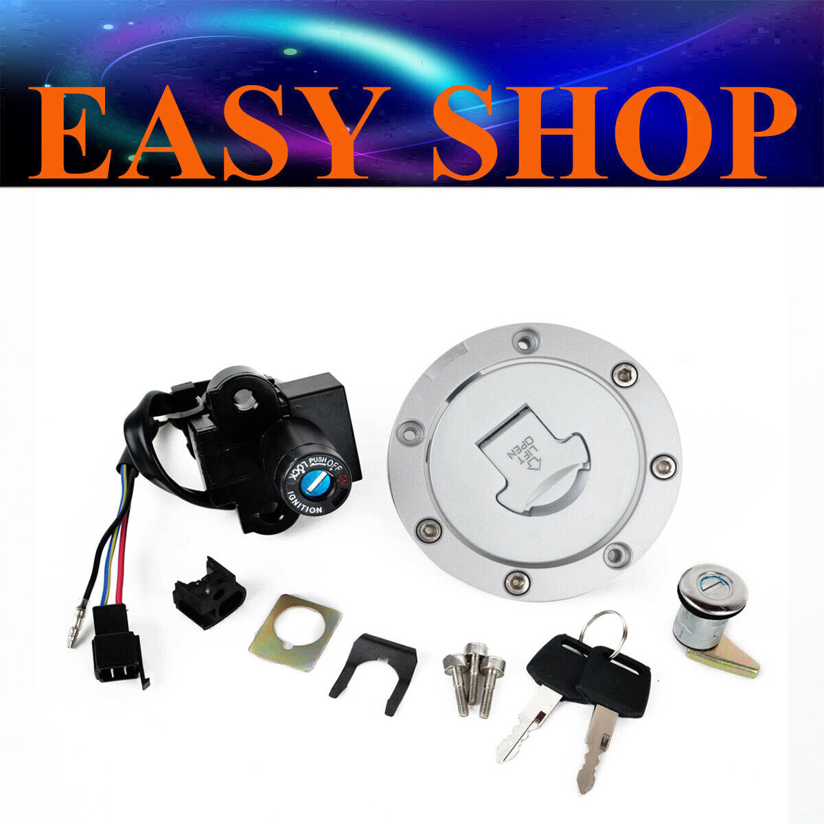 Fuel Tank Cap Ignition Switch Barrel Key Seat Lock Honda RVF400 NC35 VTR1000