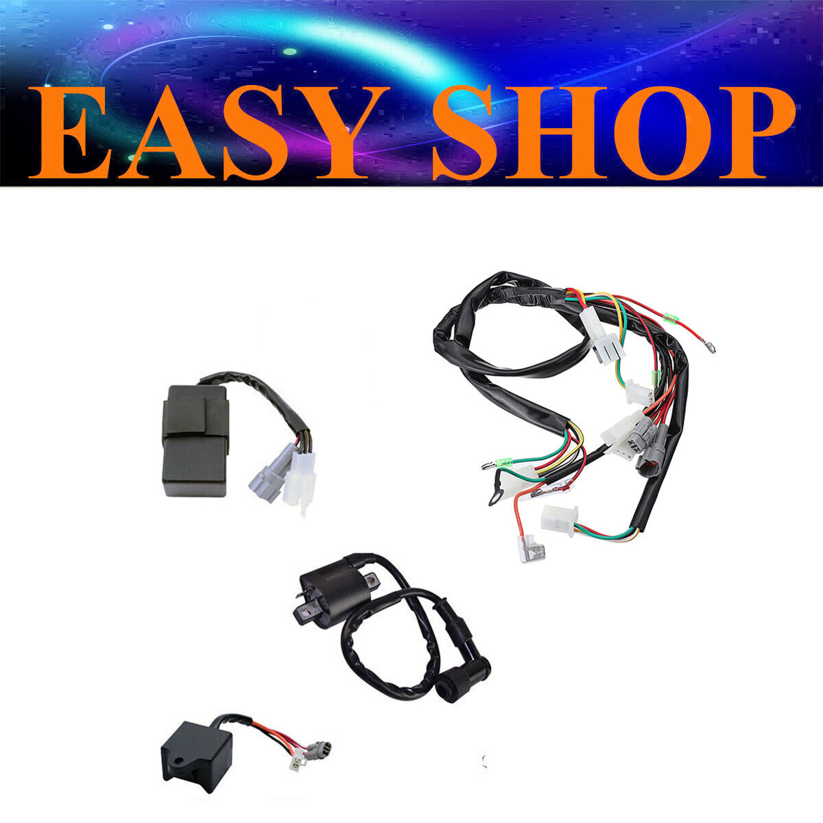Wiring WIRE LOOM HARNESS IGNITION CDI CONTROL UNIT COIL YAMAHA PW50 PY50cc BIKE