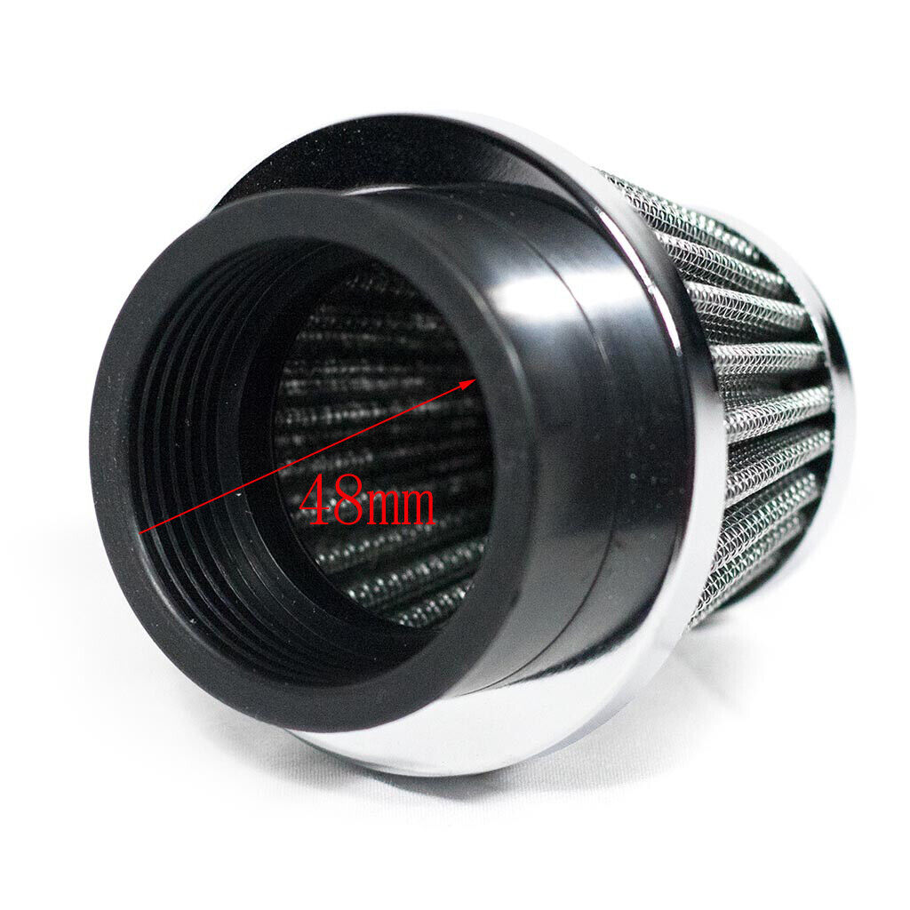 Universal 47mm 48mm Air Filter Cleaner Honda Suzuki ATV Gokart Buggy Motorcycle
