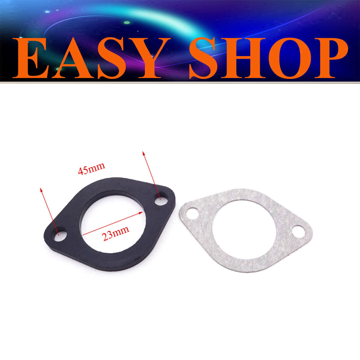 23mm Intake Manifold Carby Spacer Gasket 50cc 90cc 110cc 125cc ATV Quad Bike