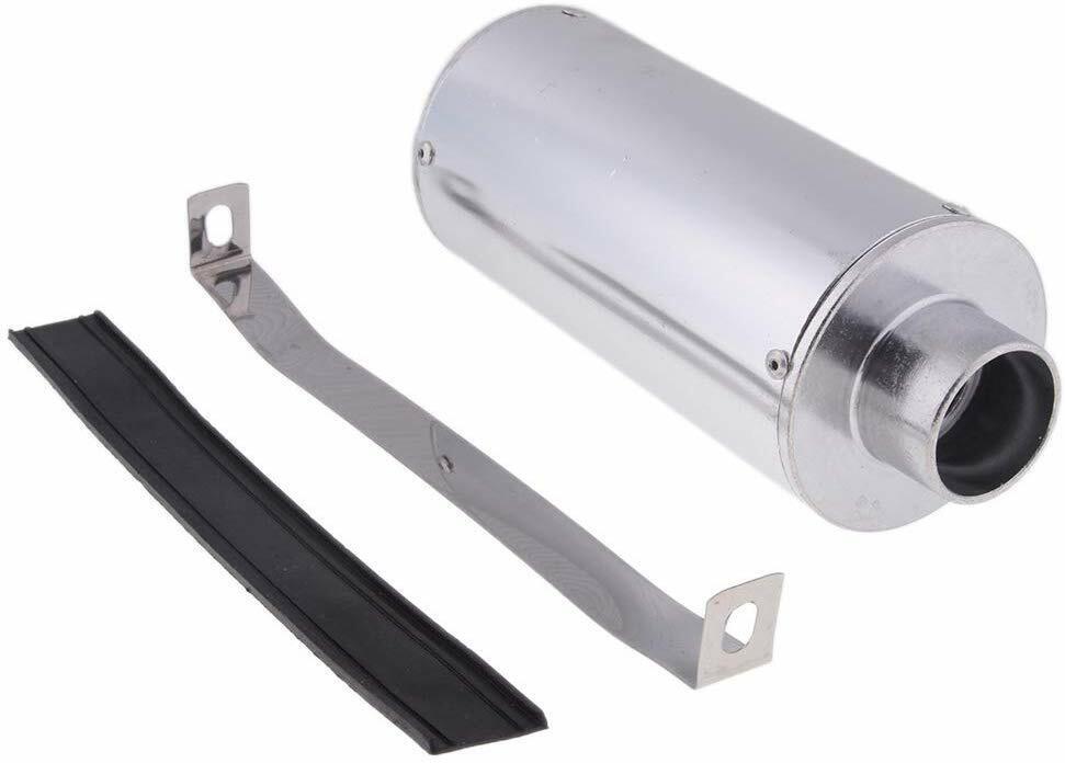 28mm Exhaust Muffler + Clamp 90cc 110cc 125cc 140cc PIT Trail Quad Dirt Bike ATV