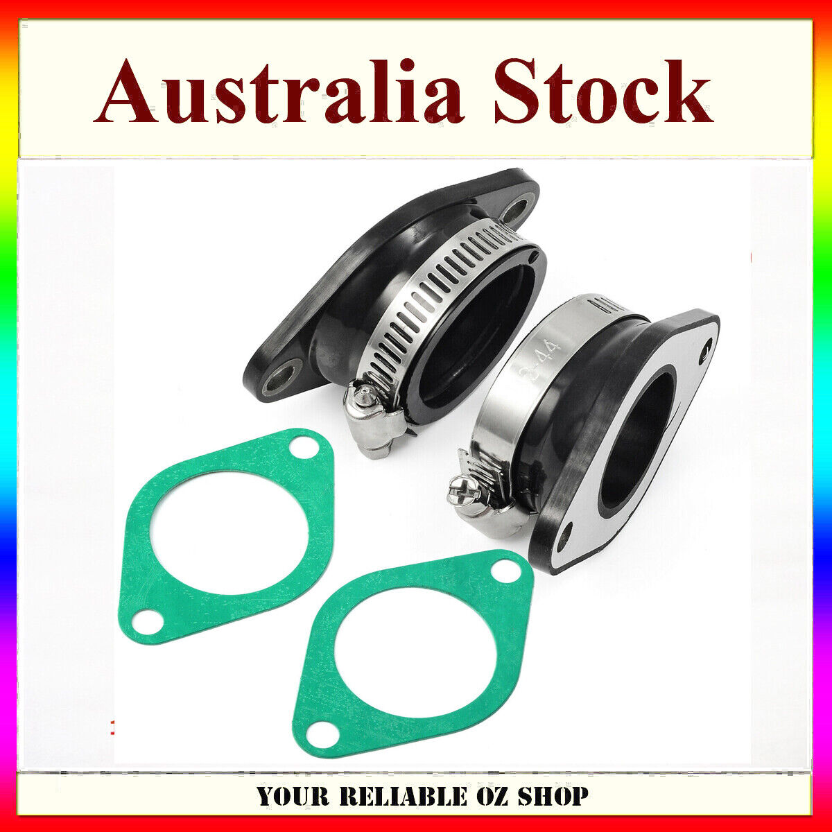 2x Carburetor Carby Intake manifold boot For Honda SL350A CL350A CL350K3 CL350K2