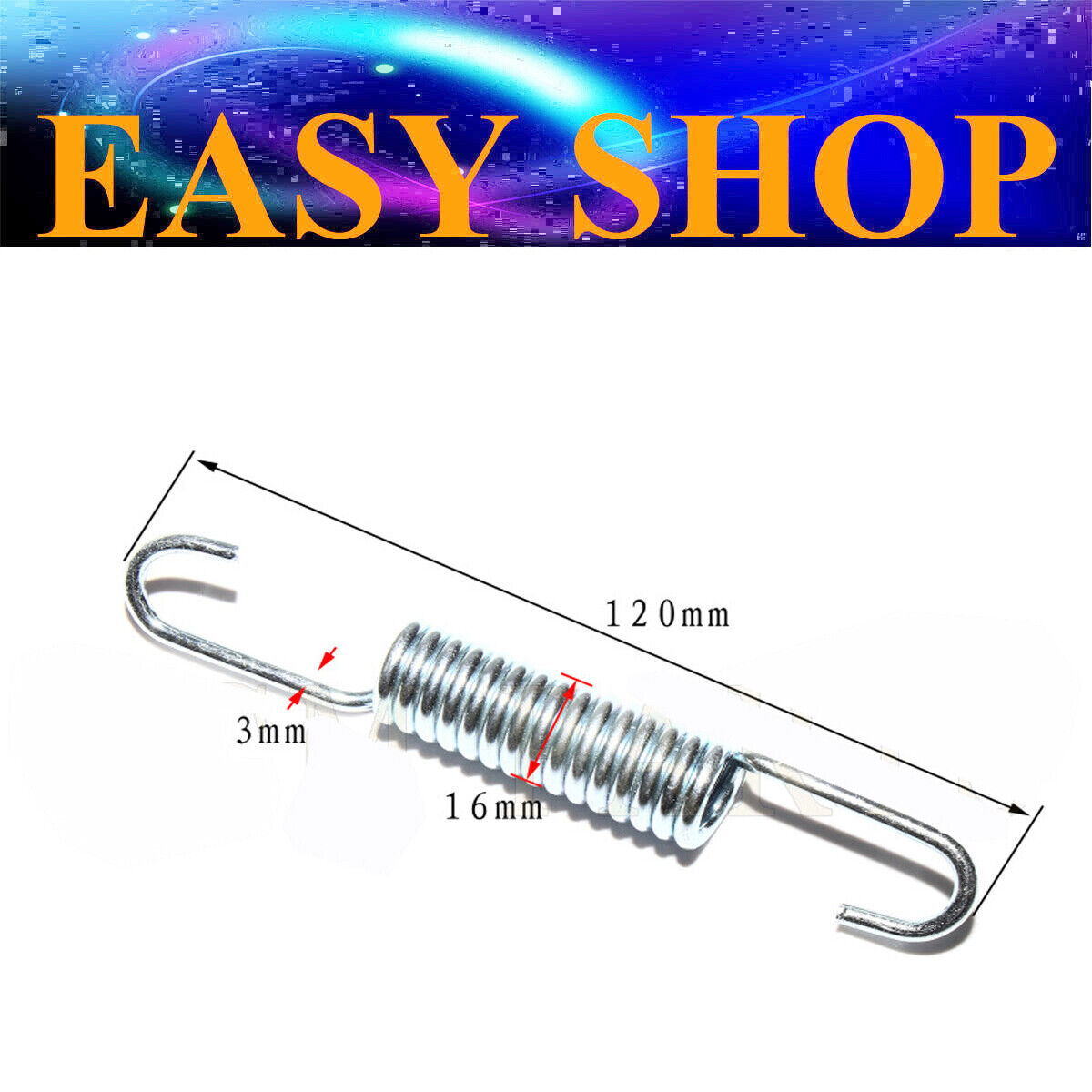 12cm TENSION COIL SPRING HOOK SIDE KICK STAND 150cc 200cc 250cc Dirt PIT BIKE