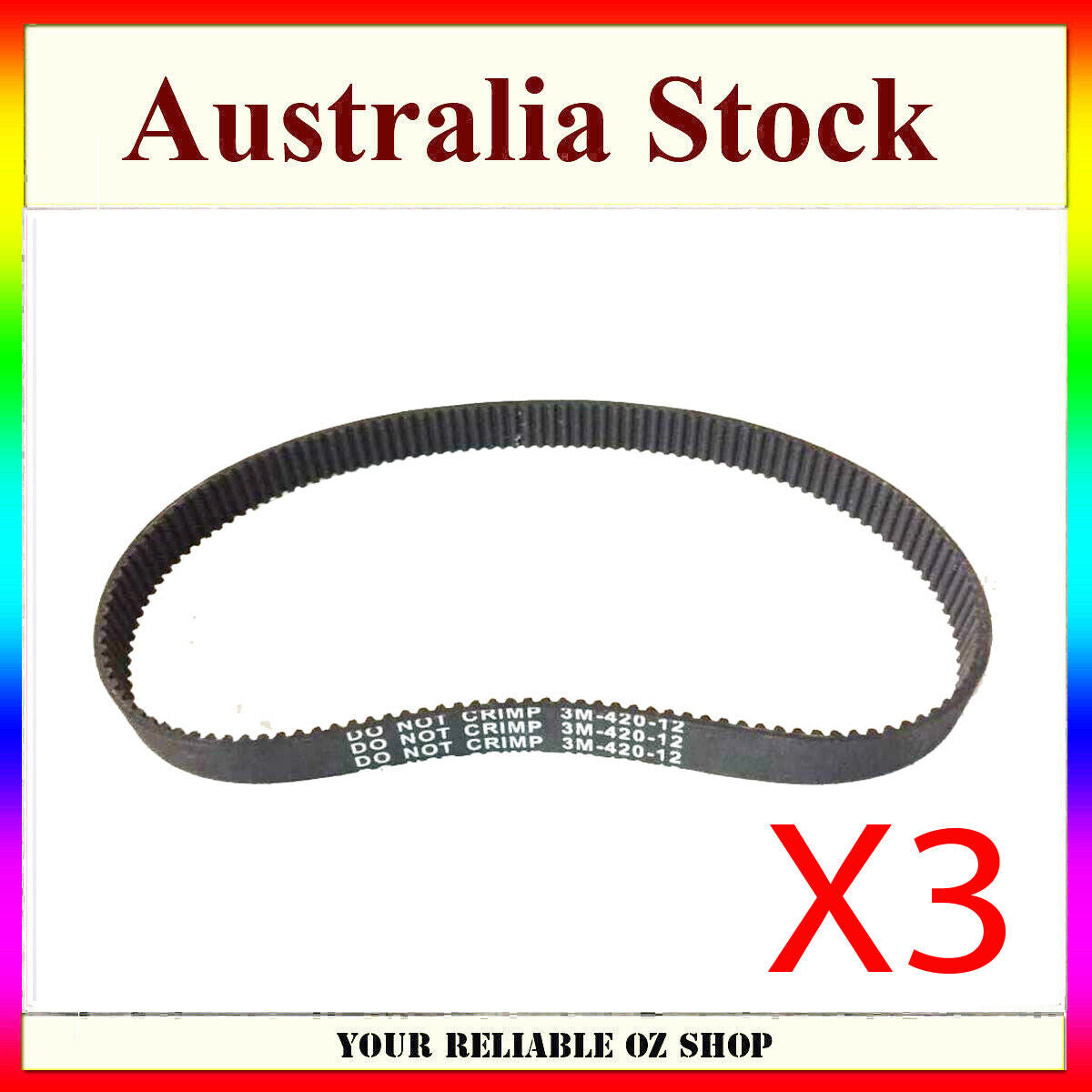 Drive Belts HTD 420 3M 12 ELECTRIC RAZOR SCOOTER PULSE BIKE ROCKET Timing 3 Pcs