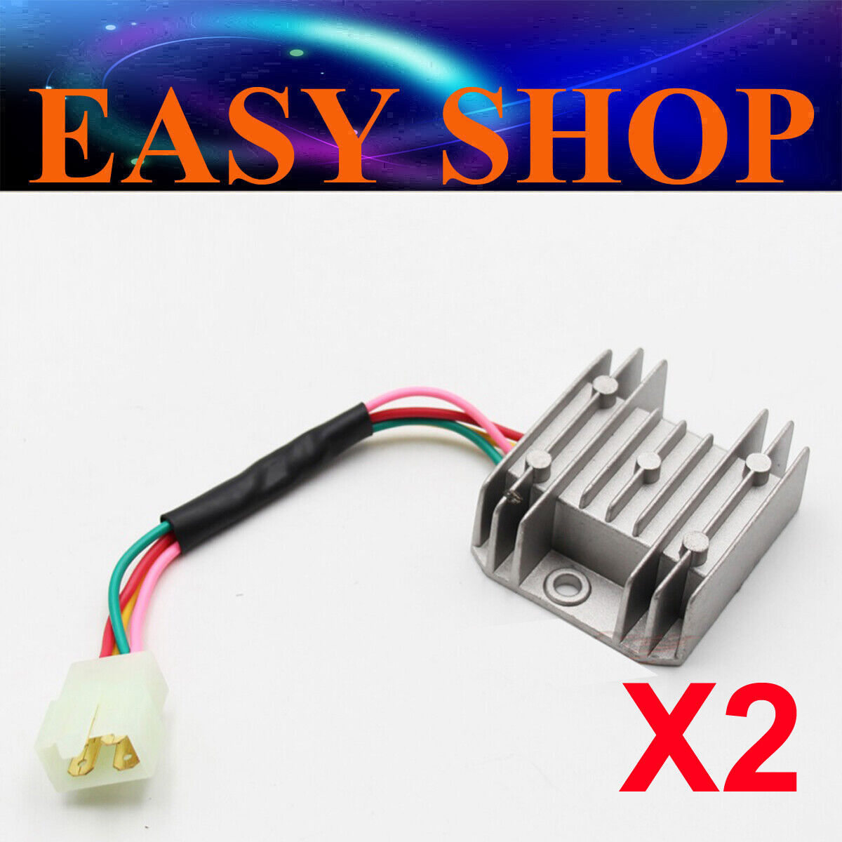 2Pcs 12 Volt VOLTAGE Regulator Rectifier GY6 CG150cc 250cc Moped GOKART SCOOTER
