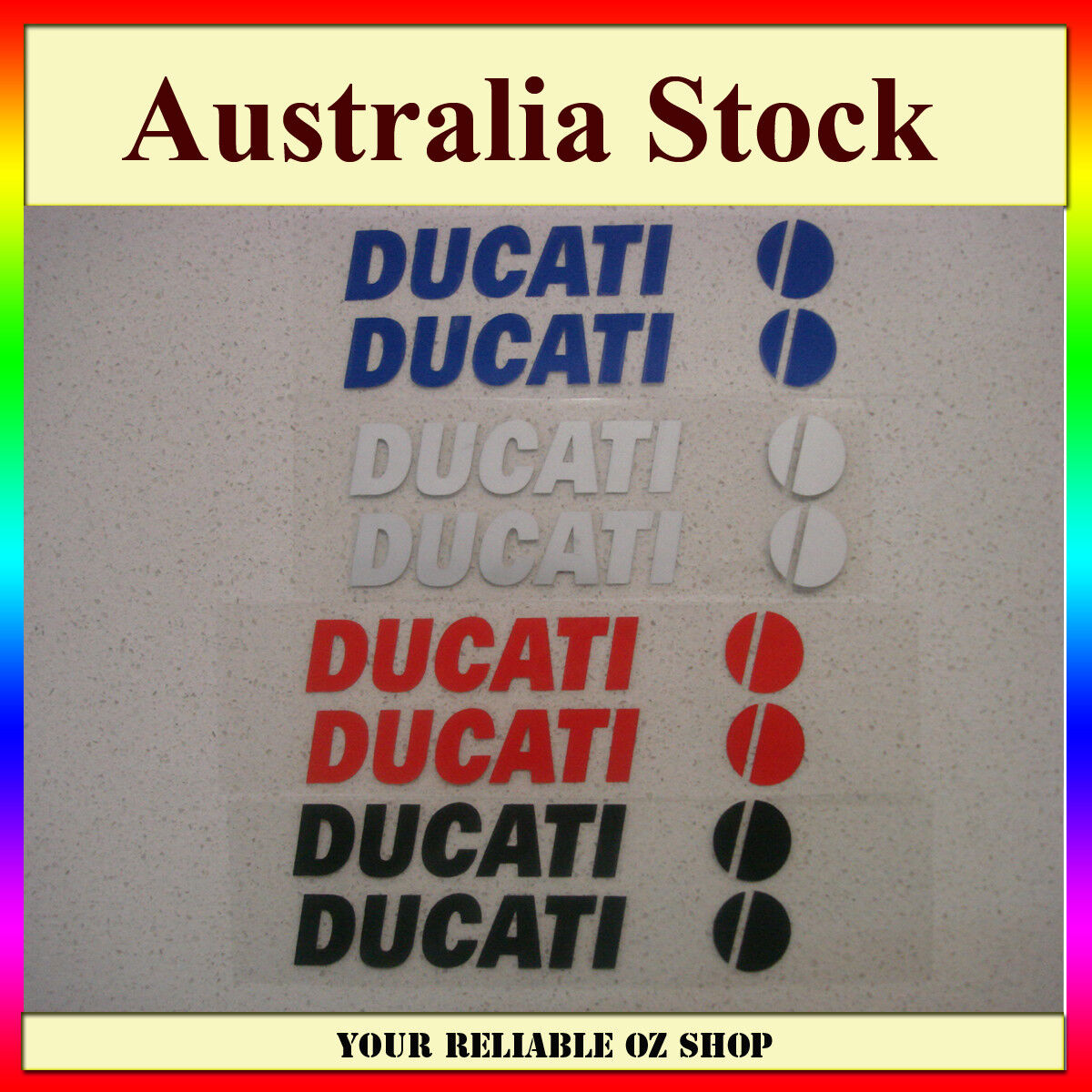 Ducati Sticker Decal Badge Emblem Logo Bike ATV Quad Motorcycle Petrol Fuel Tank