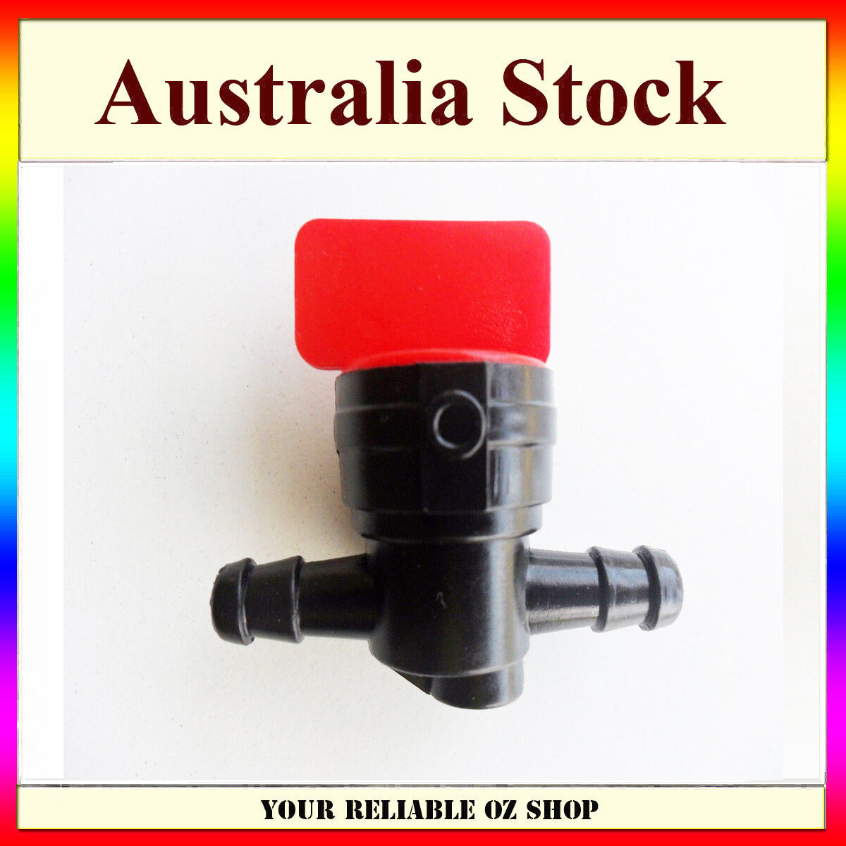 6mm FUEL TAP SWITCH PETCOCK Petrol Inline RIDE ON MOWERS LAWN MOWERS Tecumseh