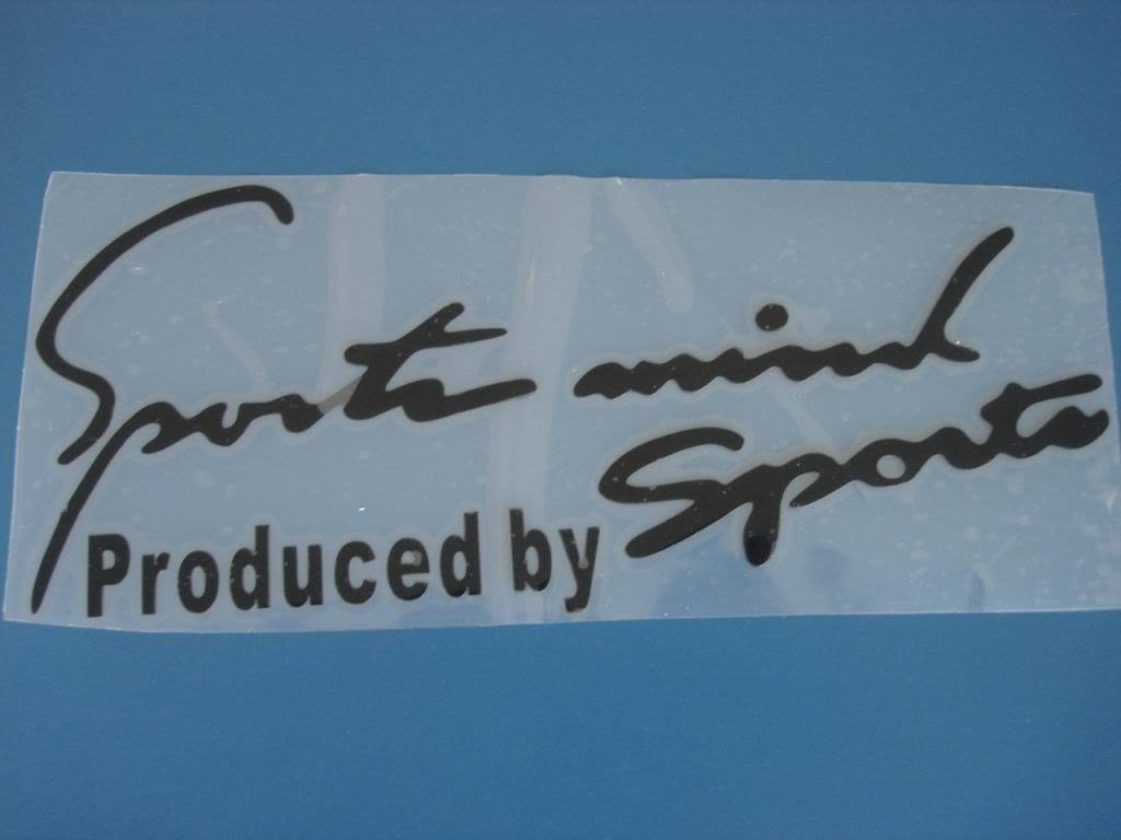 Funny Racing Sports Mind Vinrl Sticker Decal Car Badge Emblem Black White Logo