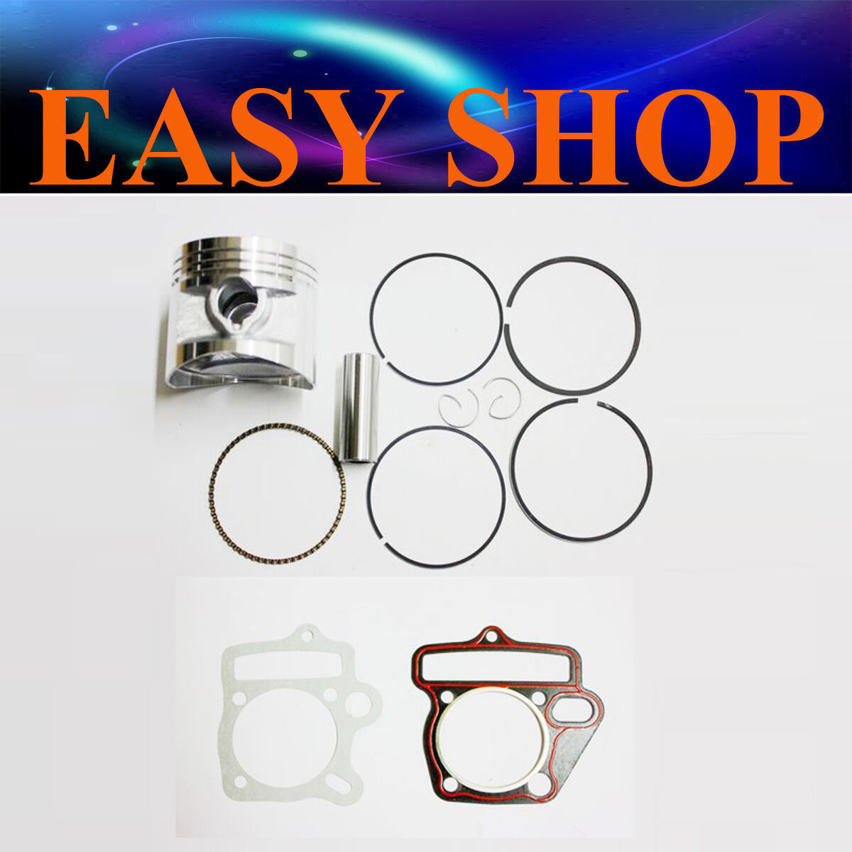 55mm 15mm Pin Piston Rings Head Base Gasket 140cc Oil Cooled SSR SDG Lifan Ducar