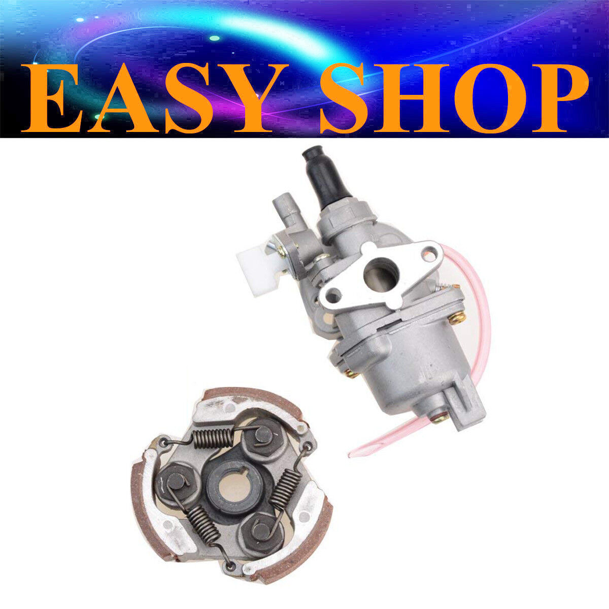 13mm Carburetor Carby + Keyway Clutch Pads For 43cc 49cc 2 stroke Chooper BIKE