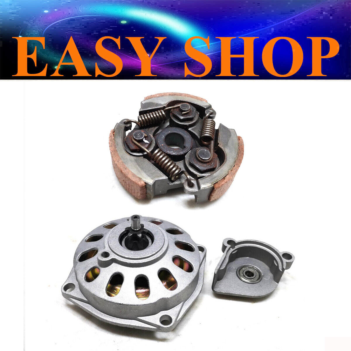 25H 7T TOOTH CHAIN GEAR BOX DRUM BELL HOUSING + CLUTCH 43cc 47cc 49cc Atomic DHZ
