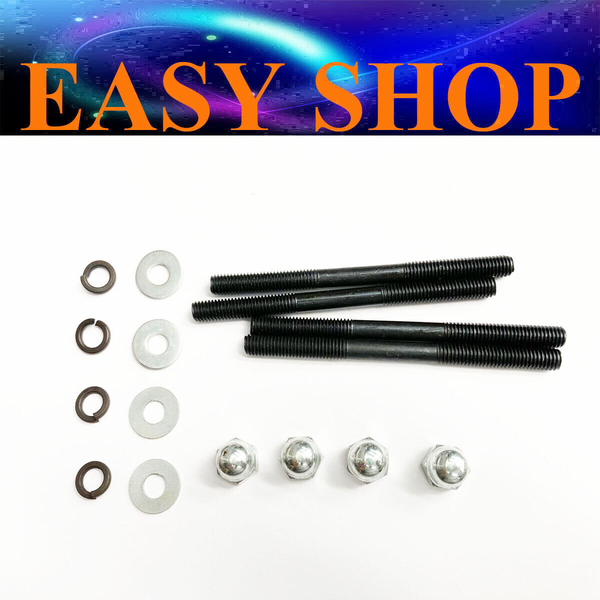 4X 8mm Stud Head Bore Cylinder 49cc 50cc Motorized Motorised push Bike Bicycle