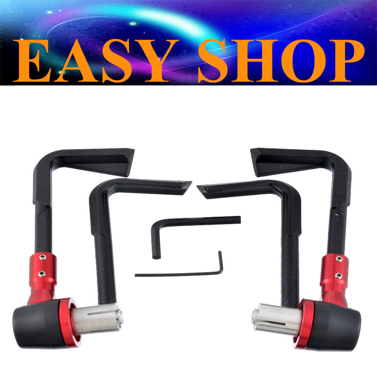 7/8" Red Brush Bar Hand Guards Handguard Universal Handlebar Motorcycle PIT PRO