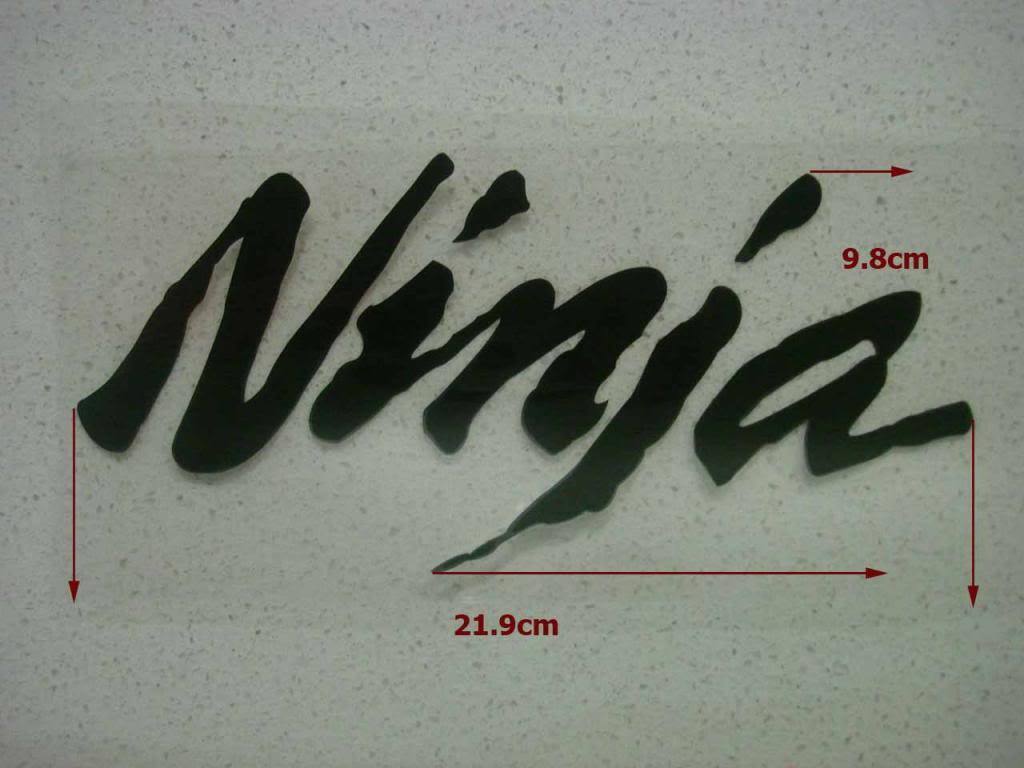 KAWASAKI Ninja Sticker Decal Badge Emblem Motorcycle Fuel Petrol Tank Dirt Bike