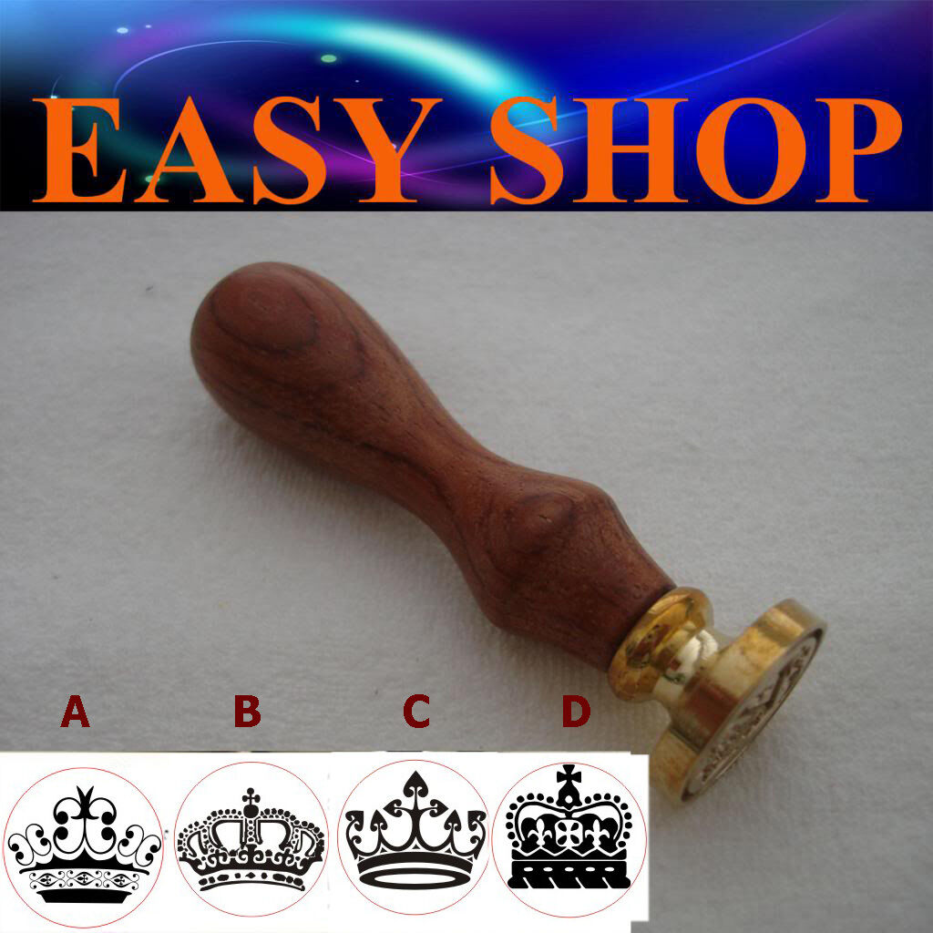 Crown Tiara Vintage Wax Seal Sealing Stamp Envelope Invitation DIY Wedding Party