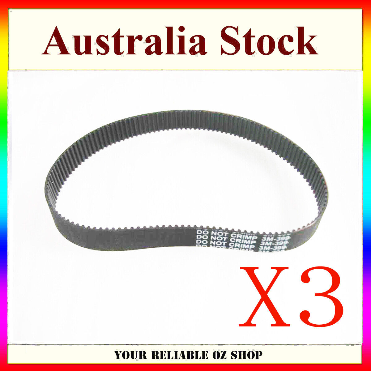 Drive Belt HTD 399 3M 15 ELECTRIC RAZOR SCOOTER PULSE BIKE ROCKET E132 Timing x3