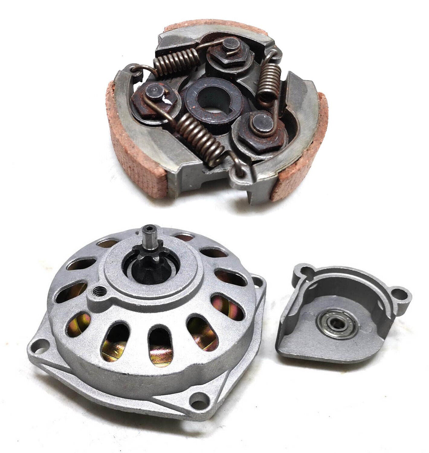 25H 7T TOOTH CHAIN GEAR BOX DRUM BELL HOUSING + CLUTCH 43cc 47cc 49cc Atomic DHZ