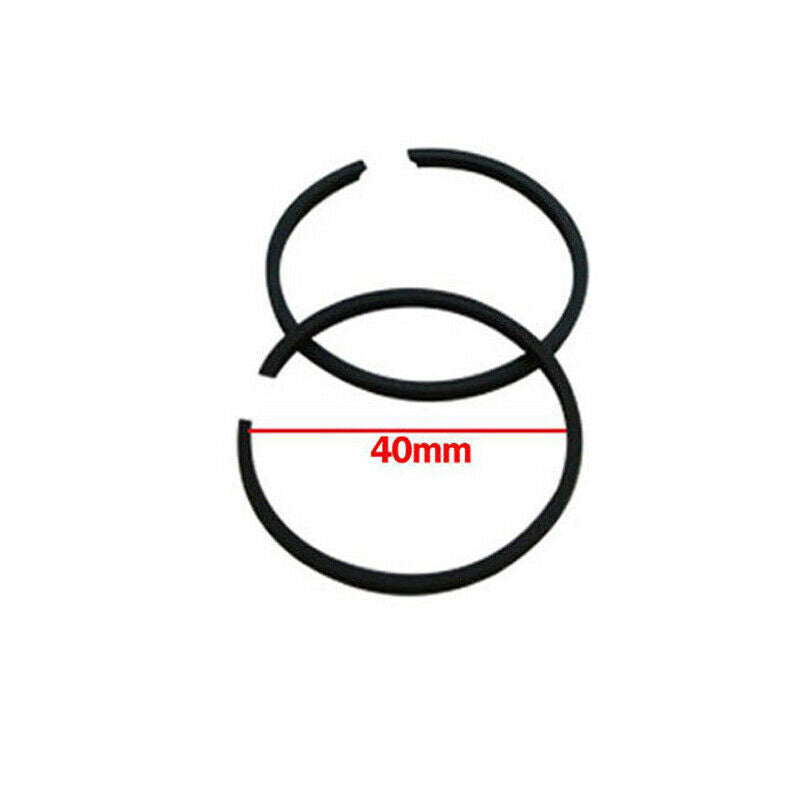 2Pcs 40mm Piston Rings 49cc 50cc 2 Stroke Motorised Motorized Push Bicycle Bike