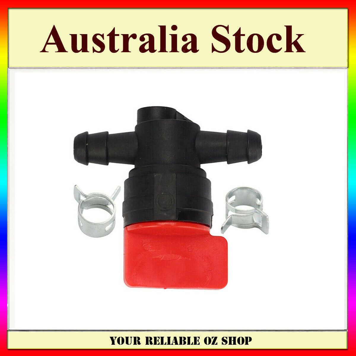 FUEL ON OFF VALVE TAP 1/4" SWITCH FOR BRIGGS AND STRATTON LAWN MOWERS 698181