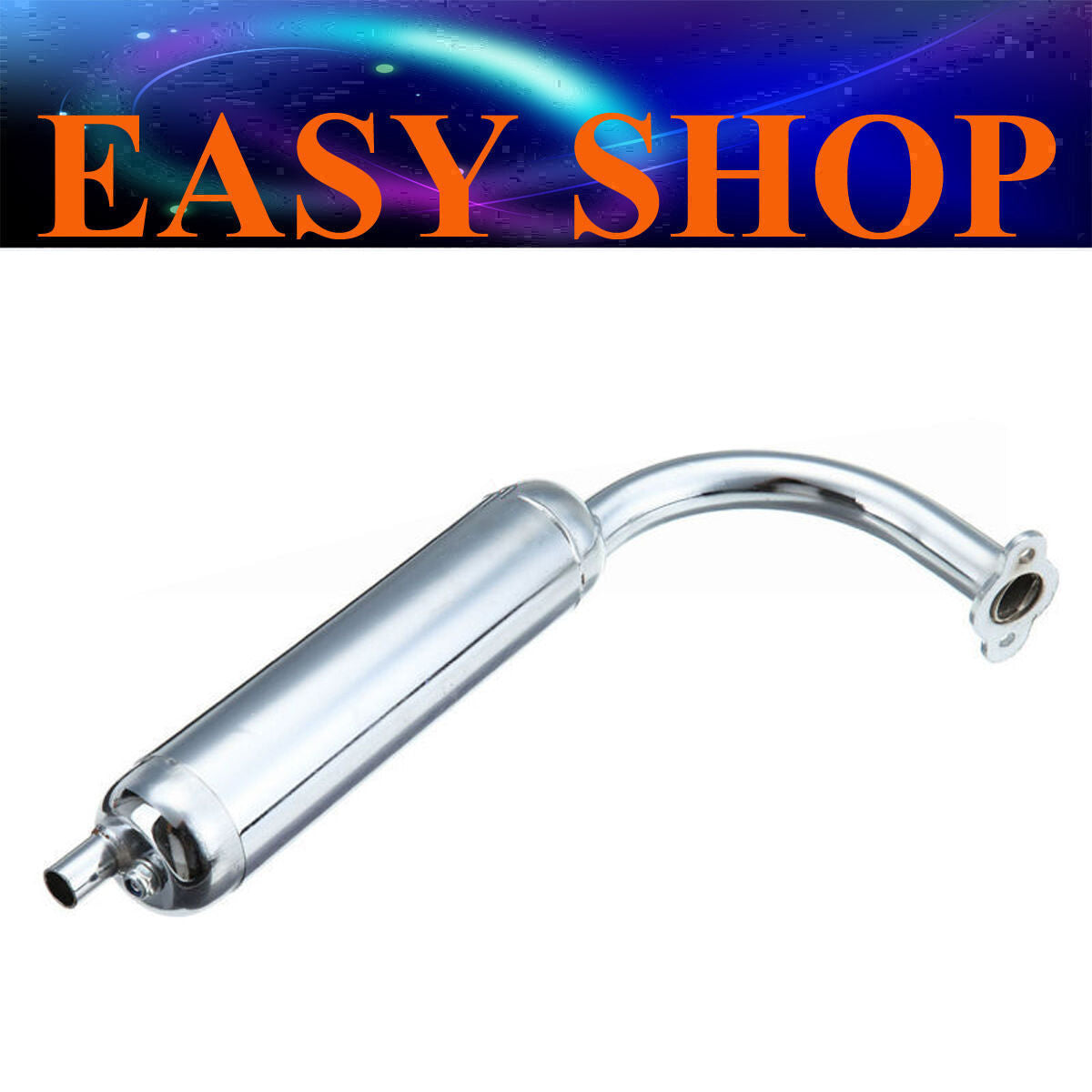 Exhaust Muffler Pipe 2 Stroke Motorized Push bike Bicycle 49/66/70/80/100cc