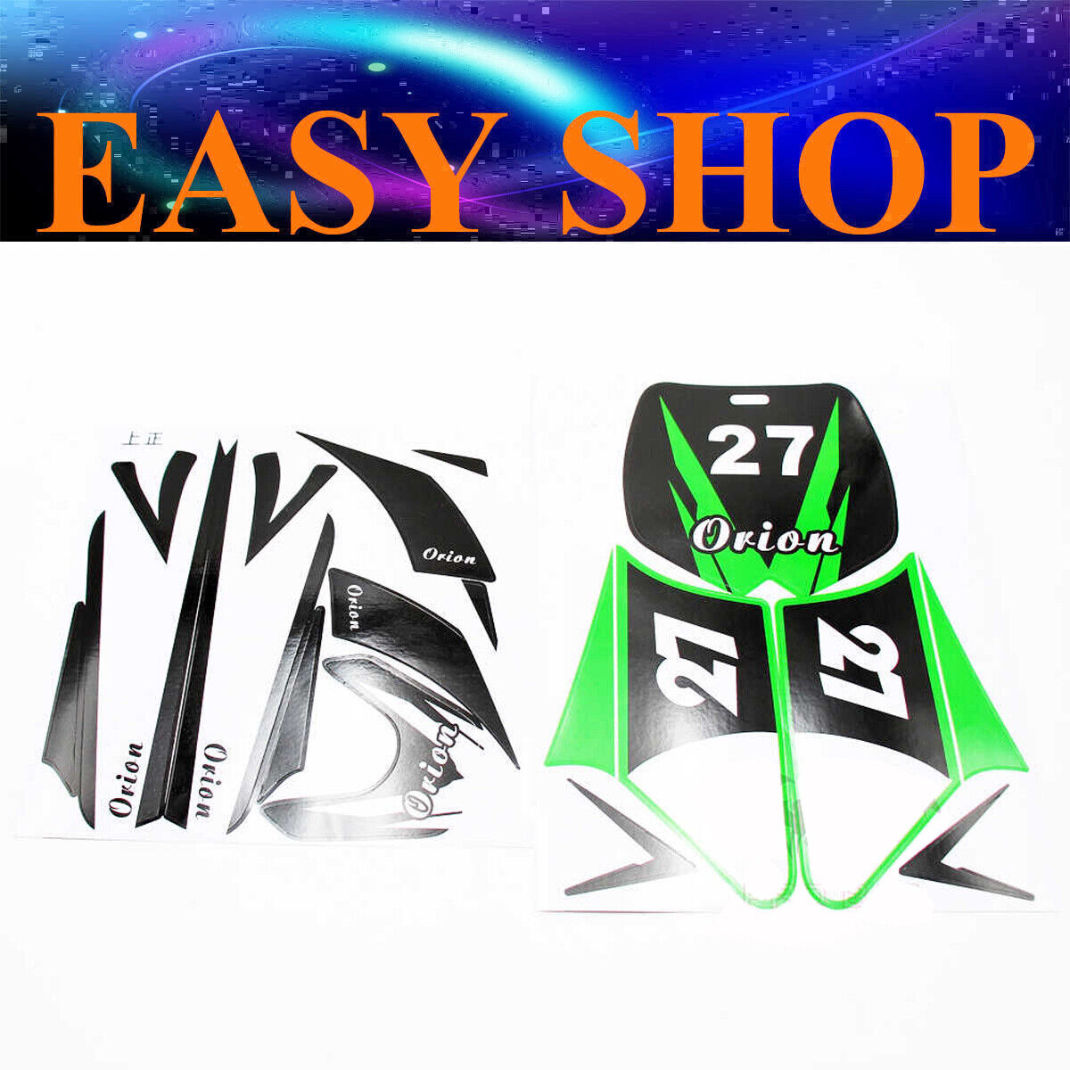 Green Sticker Decal kit 43 47cc 49cc Dirt PitPro Thumpstar Mini Kids Bike Pocket