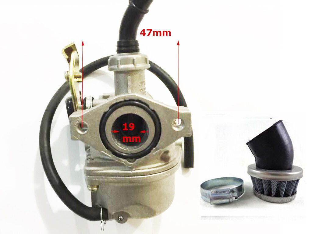 PZ19mm Cable Choke Carby Carb Air Filter 50cc 70cc 90cc 110cc Quad ATV Dune Bike