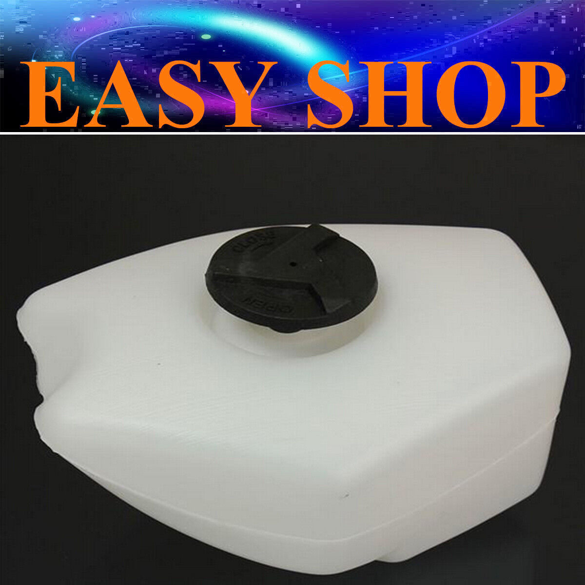 1.5L Oil Gas Petrol Fuel Tank Plastic For 2-Stroke 47cc 49cc Pocket Bike White