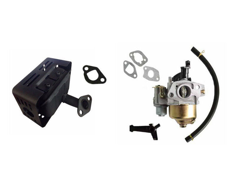 Exhaust Muffler Carby Carb For HONDA GX120 GX140 GX160 GX200 4.5HP 5.5HP + Carby