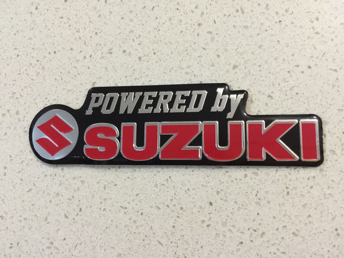 Alloy Logo Badge Sticker HKS BMW HONDA YAMAHA DUCATI SUZUKI BENZ FERRARI JAOS