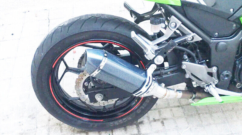 51mm Exhaust Muffler Pipe CB CBR FZ YZF Ninja Z BWS Zuma 125 150 250 300 400 600