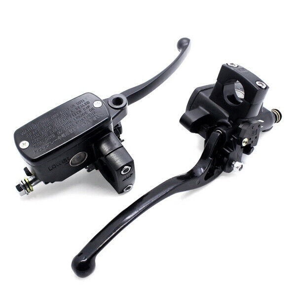 XDF Motorcycle Front Brake Master Cylinder Lever | 25mm (1") Handlebar Fit, With Mirror Hole & Switch