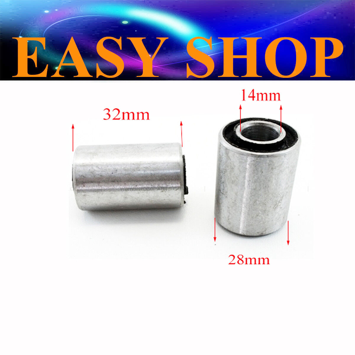14mm 28mm 32mm Swingarm Swing Arm Axle Spacers Bushes Quad ATV Dirt Pit Pro Bike