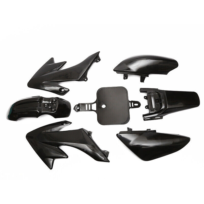 Black Fairing Fender Plastic Cover + Seat + tank Honda CRF50 70/90cc 125cc Bike