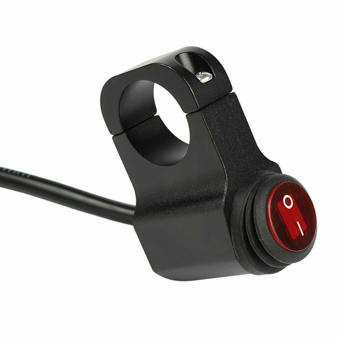 3 Wire Motorcycle Waterproof Handlebar Headlight Fog Spot light On Off Switch