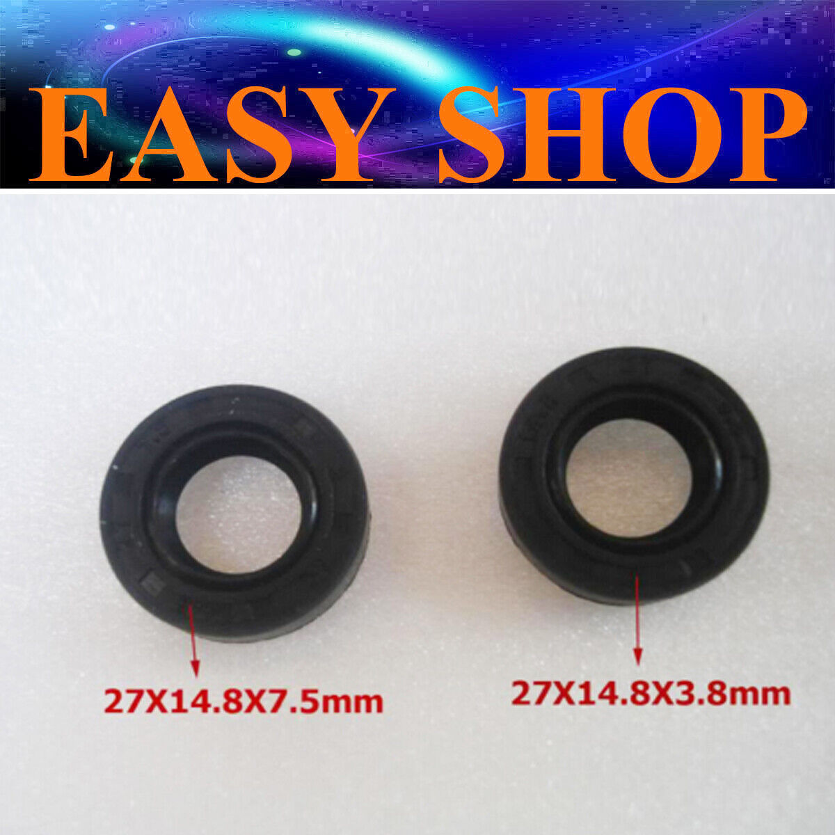 Crankshaft Crankcase Bearing Oil Seal 14.8mm x 27mm x7.5mm 14.8mm x 27mmx 3.8mm