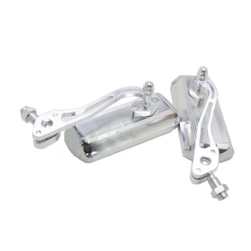 Chrome Silver Rear View Side Mirror Honda Yamaha Suzuki Kawasaki Motorcycle Bike