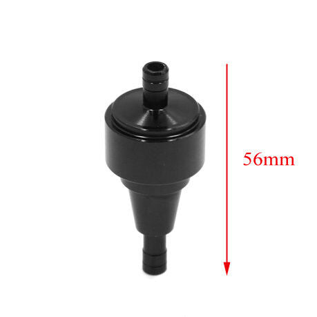 Black 1/4'' 6mm Inline Gas Fuel Filter Motorcycle For Kawasaki KX250F Ninja 250R