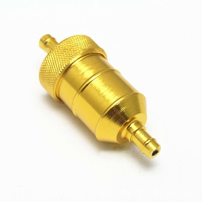 INLINE ALLOY CNC 8MM Petrol Fuel Filter 50cc 90cc 110cc 125cc DIRT PIT PRO BIKE