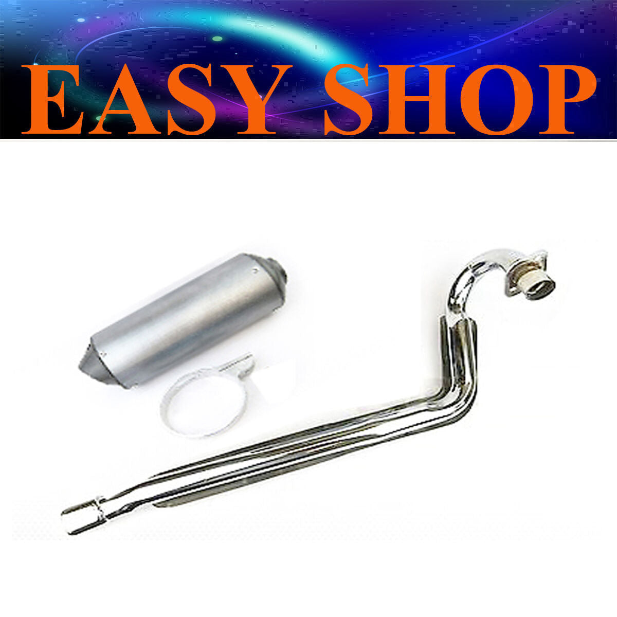 38mm Big Bore Exhaust Muffler Pipe for 50 70 90 110 125cc CRF SSR Pit Dirt Bike