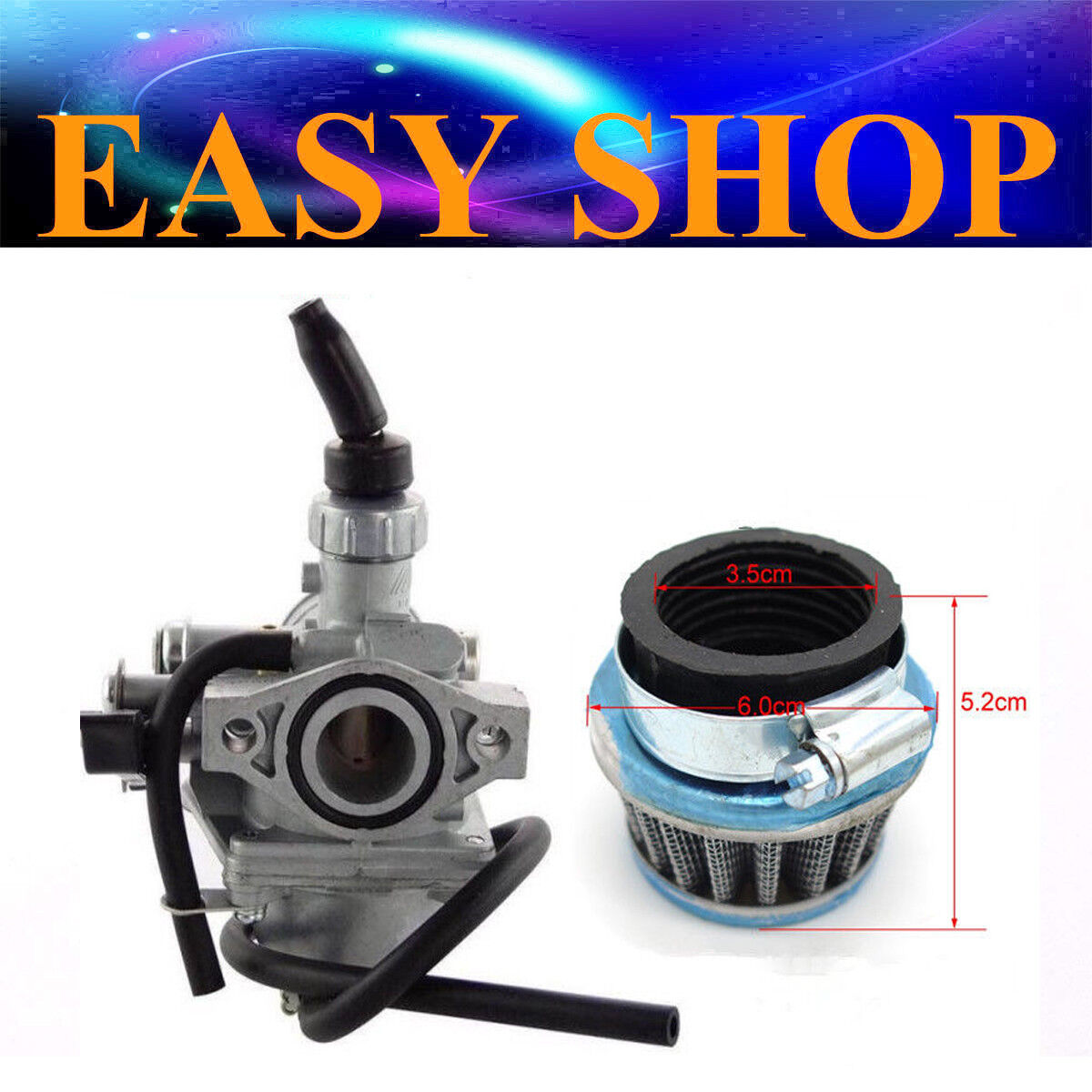 VM16 19mm MIKUNI Carby Carburetor Air Filter 50/70/90cc PIT PRO TRAIL DIRT BIKE