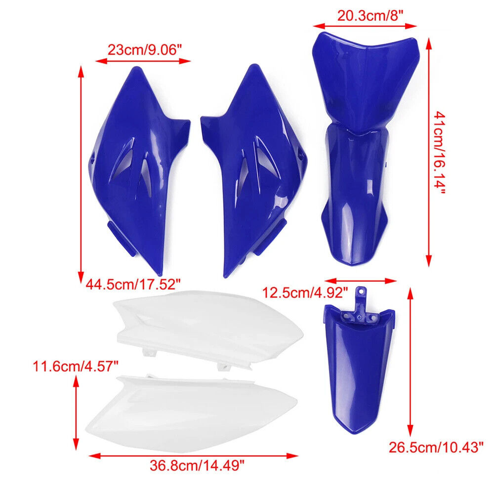6pcs Blue Fender Fairing Plastic Kit For Yamaha TTR 50 TTR50 50cc Dirt PIT Bike