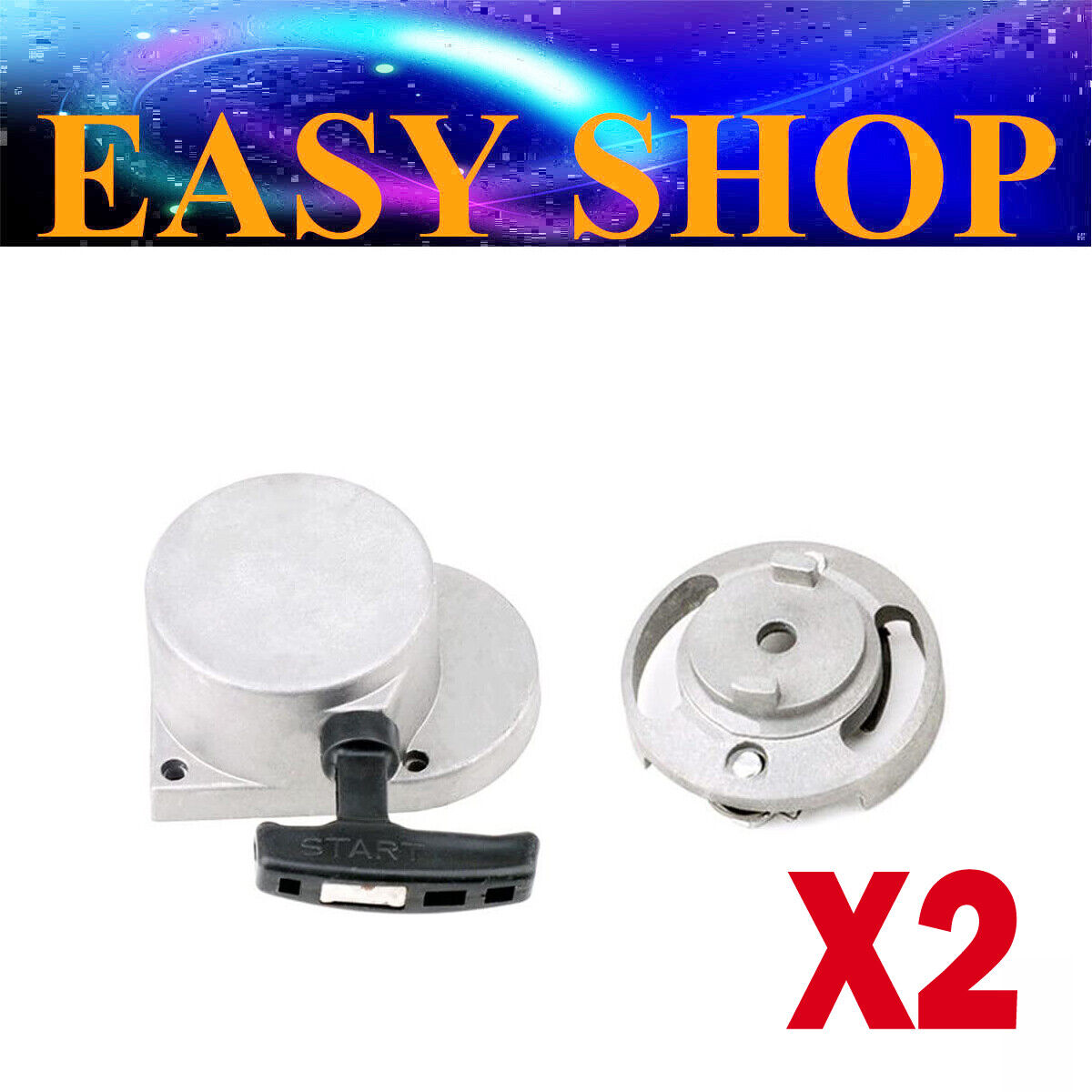 2X Recoil Pull Start Starter 48cc 50cc 80cc Engine Motorised Push Bicycle Bike