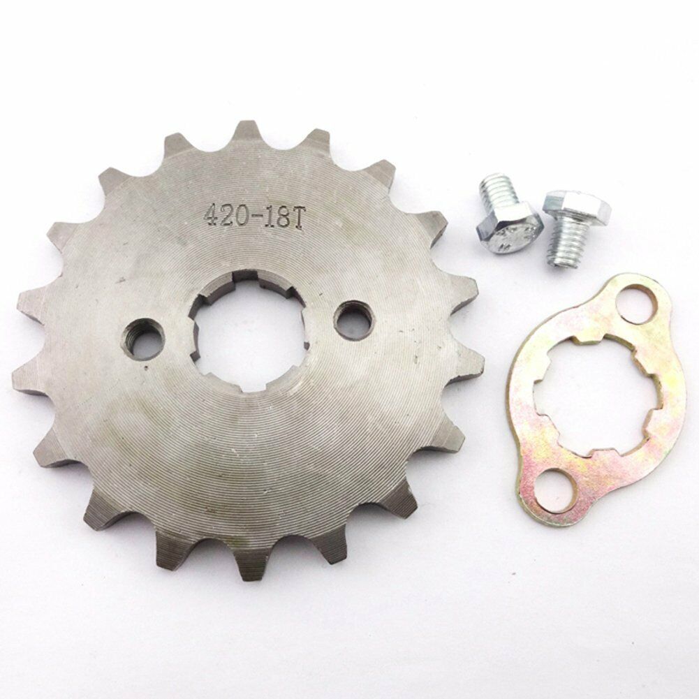 FRONT CHAIN SPROCKET 420 18 Tooth 20mm 50cc 70cc 90cc 110cc 125cc ATV QUAD BIKE