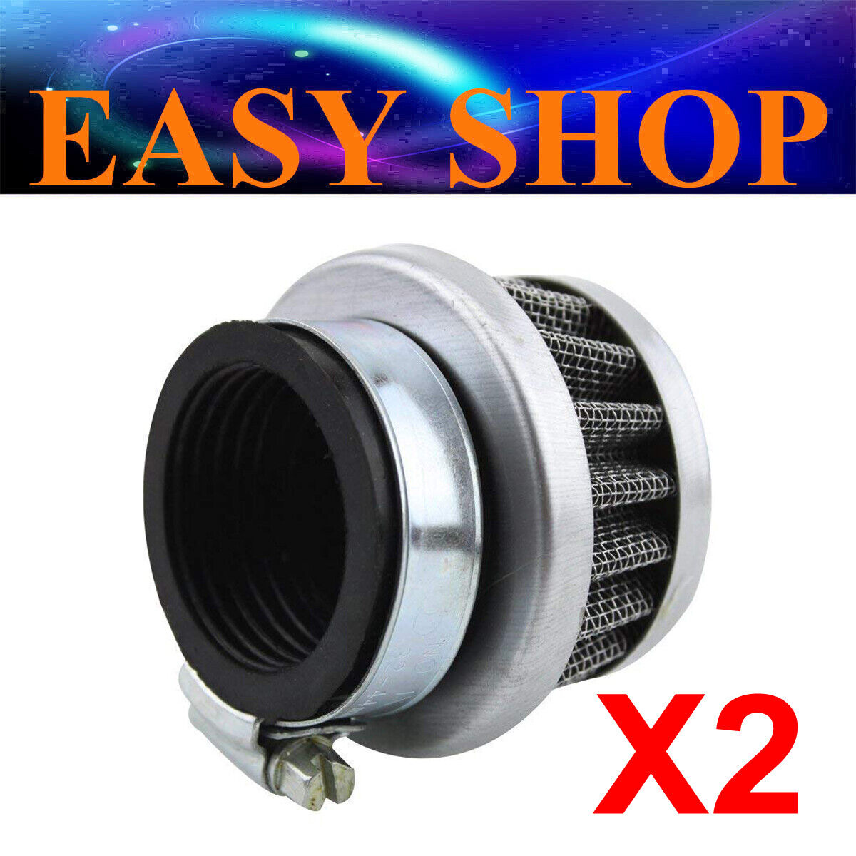 2x 34mm 35mm 36MM AIR FILTER 50cc 70cc 90cc 110cc 125cc BUGGY ATV QUAD DIRT BIKE