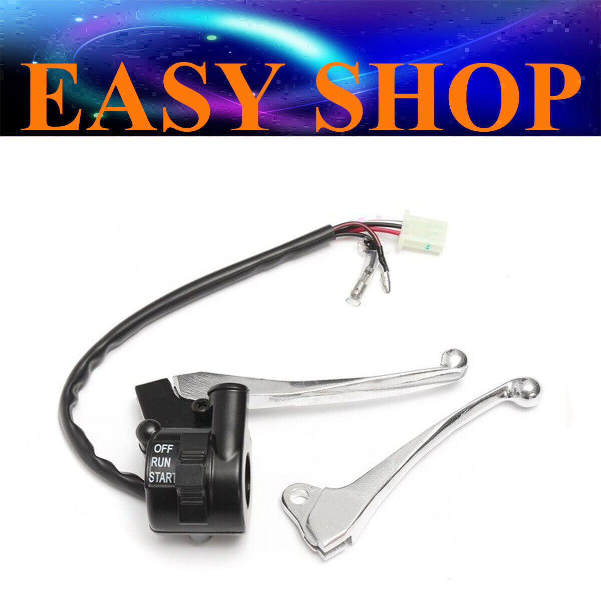 CONTROL THROTTLE HOUSING START SWITCH & BRAKE LEVER For YAMAHA PW50 PY50 PEEWEE