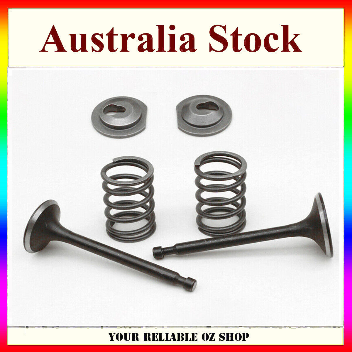 Intake Exhaust Valve Spring Collet Kit For Honda GX160 GX200 5.5HP 6.5HP Engine