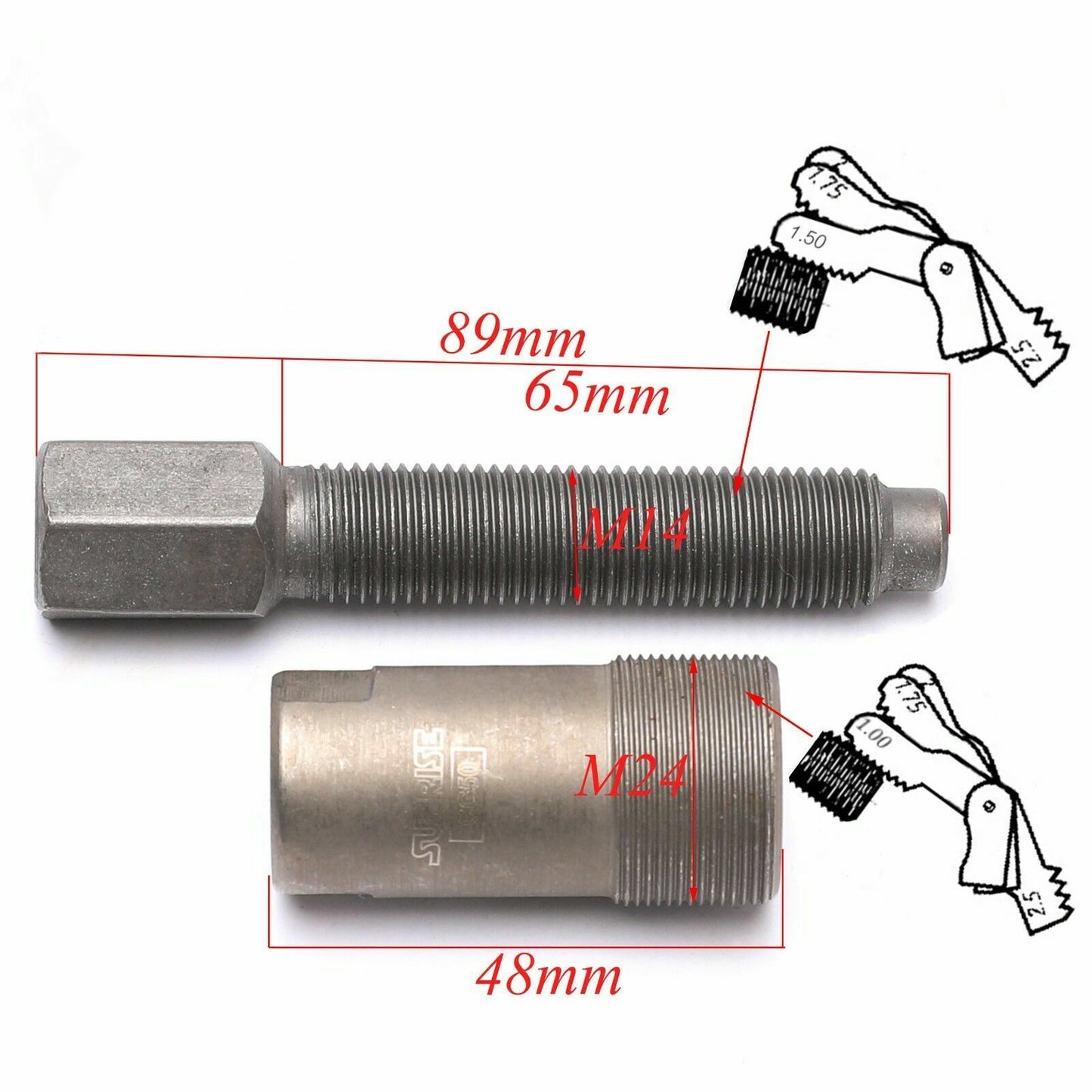 14mm 24mm M14 x1.5 M24 X1.0 Flywheel Puller Magneto Stator DIRT PIT PRO BIKE